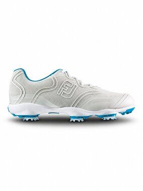 FOOTJOY ASPIRE Flex Zone Golf Shoes Womens US 7.5 White Blue Comfort Sport 98895